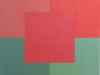A Square in Squares in rose and green | 12"x12" | acrylic on wood